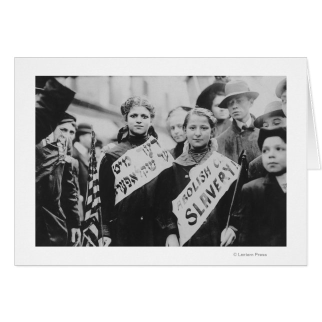 Protest gegen Kinderarbeit in der Arbeitsparade (Vorderseite (Horizontal))