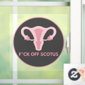 Protest gegen SCOTUS-Abortus Fensteraufkleber (Zuhause)