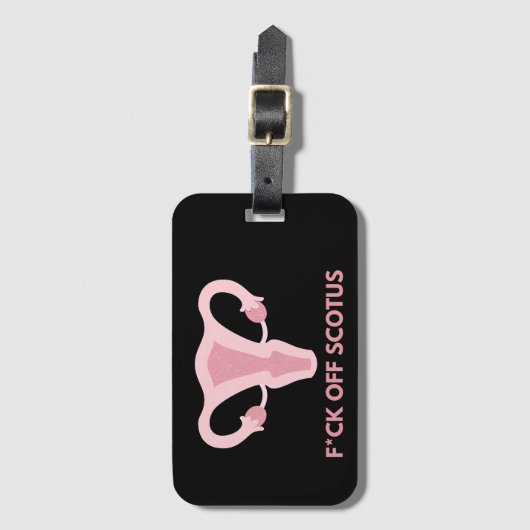 Protest gegen SCOTUS-Abortus Gepäckanhänger (Vorderseite Vertikal)