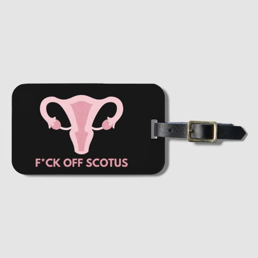 Protest gegen SCOTUS-Abortus Gepäckanhänger (Vorderseite (Horizontal))