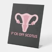 Protest gegen SCOTUS-Abortus Sockelschild (Vorderseite)