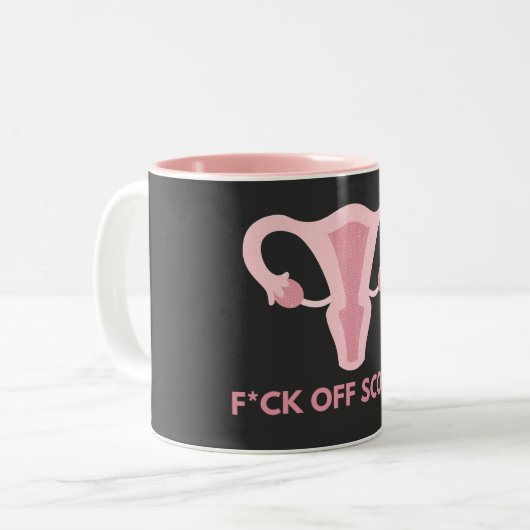 Protest gegen SCOTUS-Abortus Zweifarbige Tasse (Vorderseite Links)