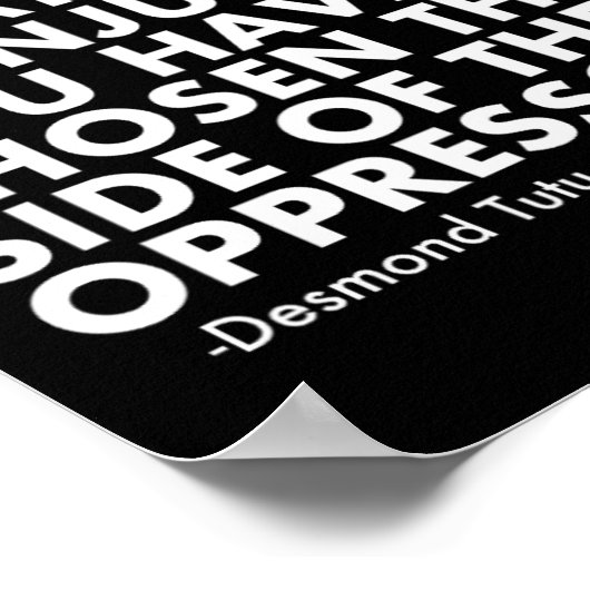 Protest gegen Trump Poster (Ecke)