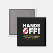 Protest Hände weg von Medicare Social Security Wid Magnet (Vorderseite/Rückseite)