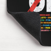 Protest Hände weg von Medicare Social Security Wid Mousepad (Ecke)