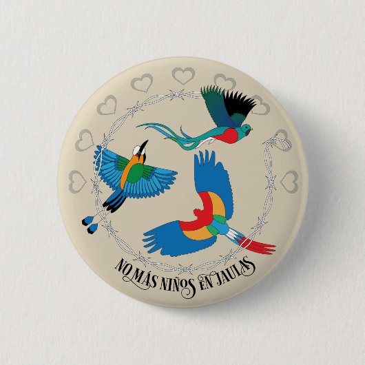 Protest Hex Sign No Mas Niños in Jualas Button (Vorderseite)