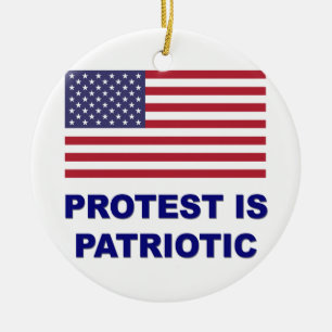 Protest is Patriotic Keramikornament
