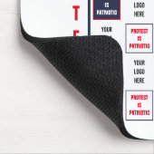 Protest ist eine Vorlage für patrouillische Logos Mousepad (Ecke)