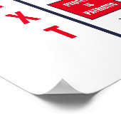 Protest ist eine Vorlage für patrouillische Logos Poster (Ecke)