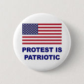 Protest ist Patriotisch Button (Vorderseite)