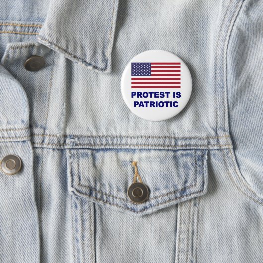 Protest ist Patriotisch Button (Beispiel)
