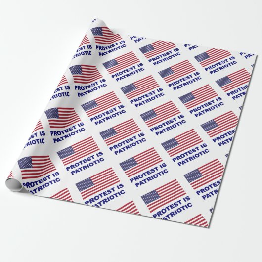 Protest ist Patriotisch Geschenkpapier (Ungerollt)