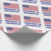 Protest ist Patriotisch Geschenkpapier (Ecke)