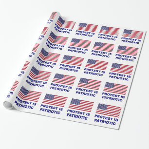 Protest ist Patriotisch Geschenkpapier