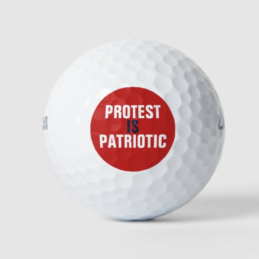 Protest ist Patriotisch Golfball (Vorderseite)
