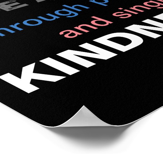 Protest März Plakat Menschenrechte (Ecke)