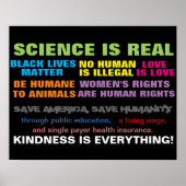 Protest März Plakat Menschenrechte (Vorne)