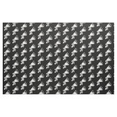Protest Megaphone Schwarz-weißes Muster Resist Stoff (Fat Quarter (45,7 x 55,9 cm))