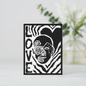 Protest mit Liebe Postkarte (Stehend Vorderseite)