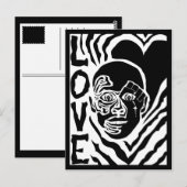 Protest mit Liebe Postkarte (Vorne/Hinten)