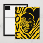 Protest mit Liebe Postkarte (Vorne/Hinten)