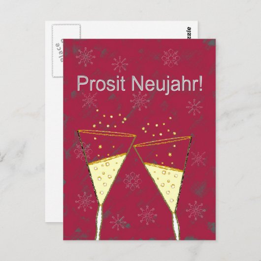 Protest Neujahr Postkarte (Vorne/Hinten)