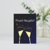 Protest Neujahr Postkarte (Stehend Vorderseite)