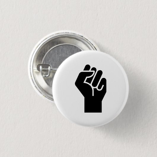 "Protest-" Piktogramm-Knopf Button (Vorne & Hinten)