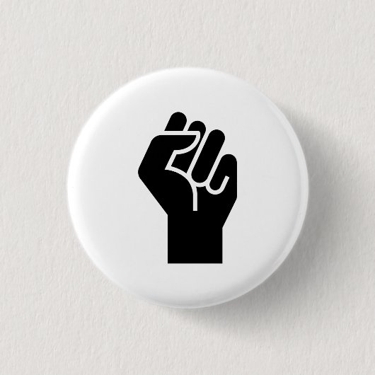 "Protest-" Piktogramm-Knopf Button (Vorderseite)