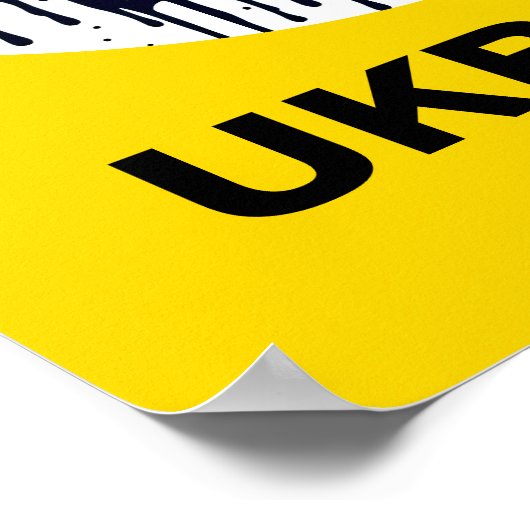 Protest Poster unterstützen Ukraine Multi-Size-Grö (Ecke)