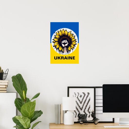 Protest Poster unterstützen Ukraine Multi-Size-Grö (Heimbüro)