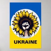 Protest Poster unterstützen Ukraine Multi-Size-Grö (Vorne)