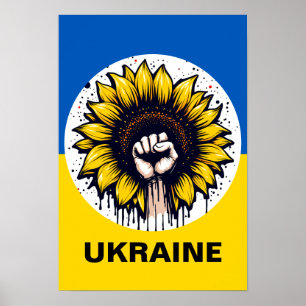 Protest Poster unterstützen Ukraine Multi-Size-Grö