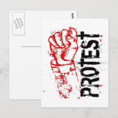 PROTEST POSTKARTE (Vorne/Hinten)