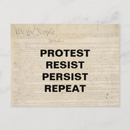 Protest Resist fortbestehen Wiederholung Wir, das  Postkarte