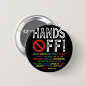 Protest-Rett-Demo: Hände weg von der Sozialversich Button (Vorne & Hinten)
