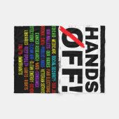 Protest-Rett-Demo: Hände weg von der Sozialversich Fleecedecke (Vorderseite (Horizontal))