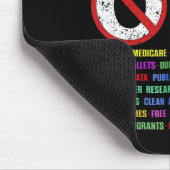 Protest-Rett-Demo: Hände weg von der Sozialversich Mousepad (Ecke)