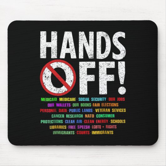 Protest-Rett-Demo: Hände weg von der Sozialversich Mousepad (Vorne)