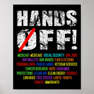 Protest-Rett-Demo: Hände weg von der Sozialversich Poster