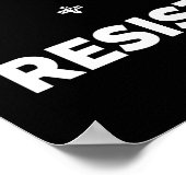 Protest-Shirt unterbrechen und aufhalten Poster (Ecke)