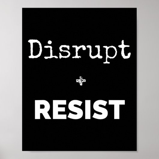 Protest-Shirt unterbrechen und aufhalten Poster (Vorne)