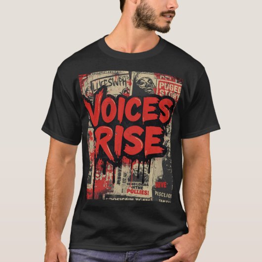 Protest-Straßenkunst T-Shirt (Vorderseite)