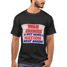 Protest-T-Shirt, Kriegsverbrechen Protest, Anti-MA