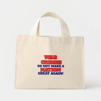 Protest-Tasche, Widerstand-Tasche, Anti-Krieg, USA Mini Stoffbeutel