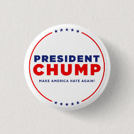 Protest-Trumpf: Knopf "Präsidenten-Chump" Button