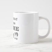 Protest über das Verbot von Witzen Jumbo-Tasse (Rechts)