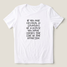 Protest Ungerechtigkeit Politische Mode-Erklärung Tri-Blend Shirt