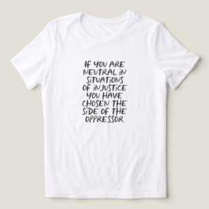 Protest Ungerechtigkeit Politische Mode-Erklärung Tri-Blend Shirt