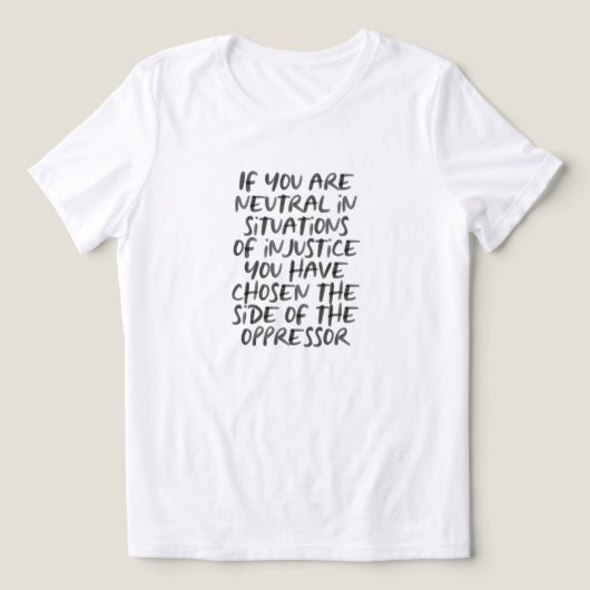 Protest Ungerechtigkeit Politische Mode-Erklärung Tri-Blend Shirt (Design Vorderseite)